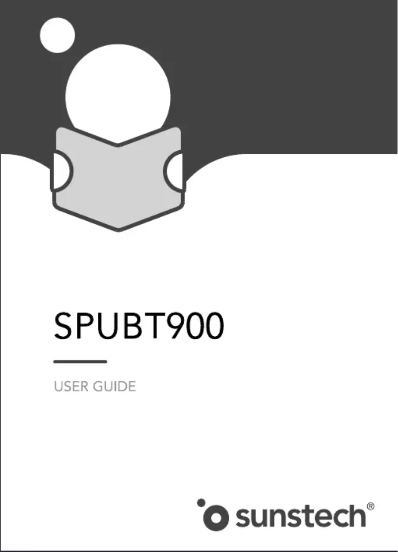 Page 1 of the manual User Manual Sunstech SPUBT900