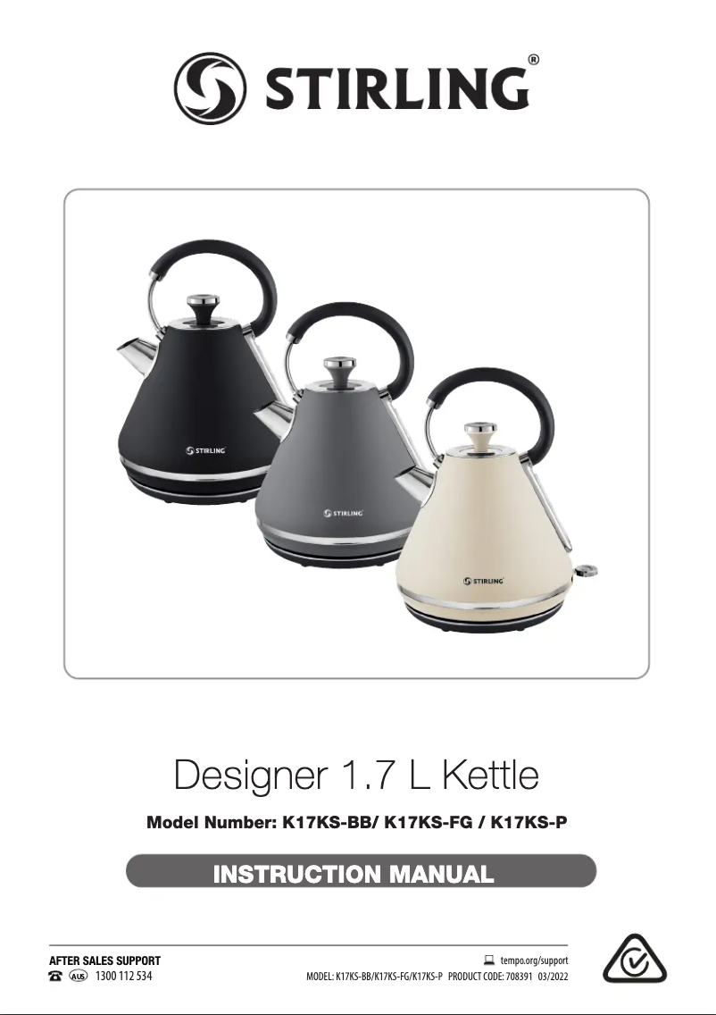 Page 1 de la notice Manuel utilisateur Stirling K17KS