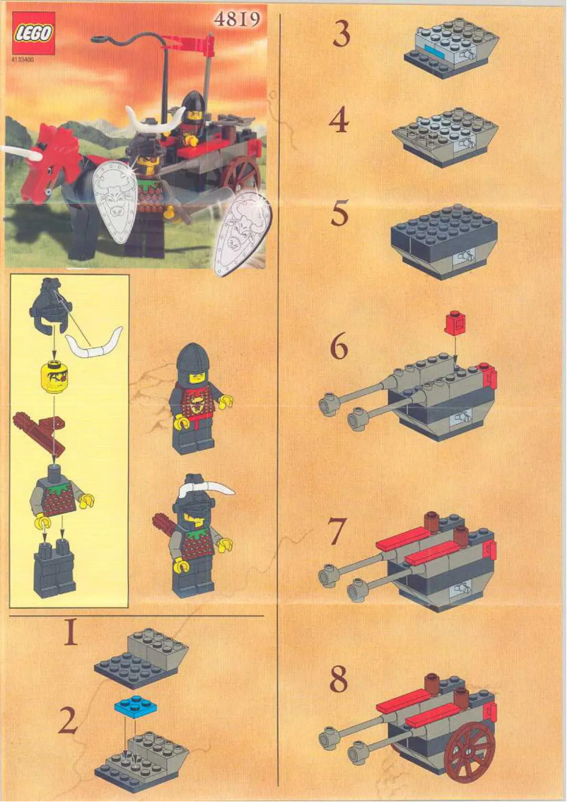 Page 1 de la notice Manuel utilisateur Lego REBEL CHARIOT