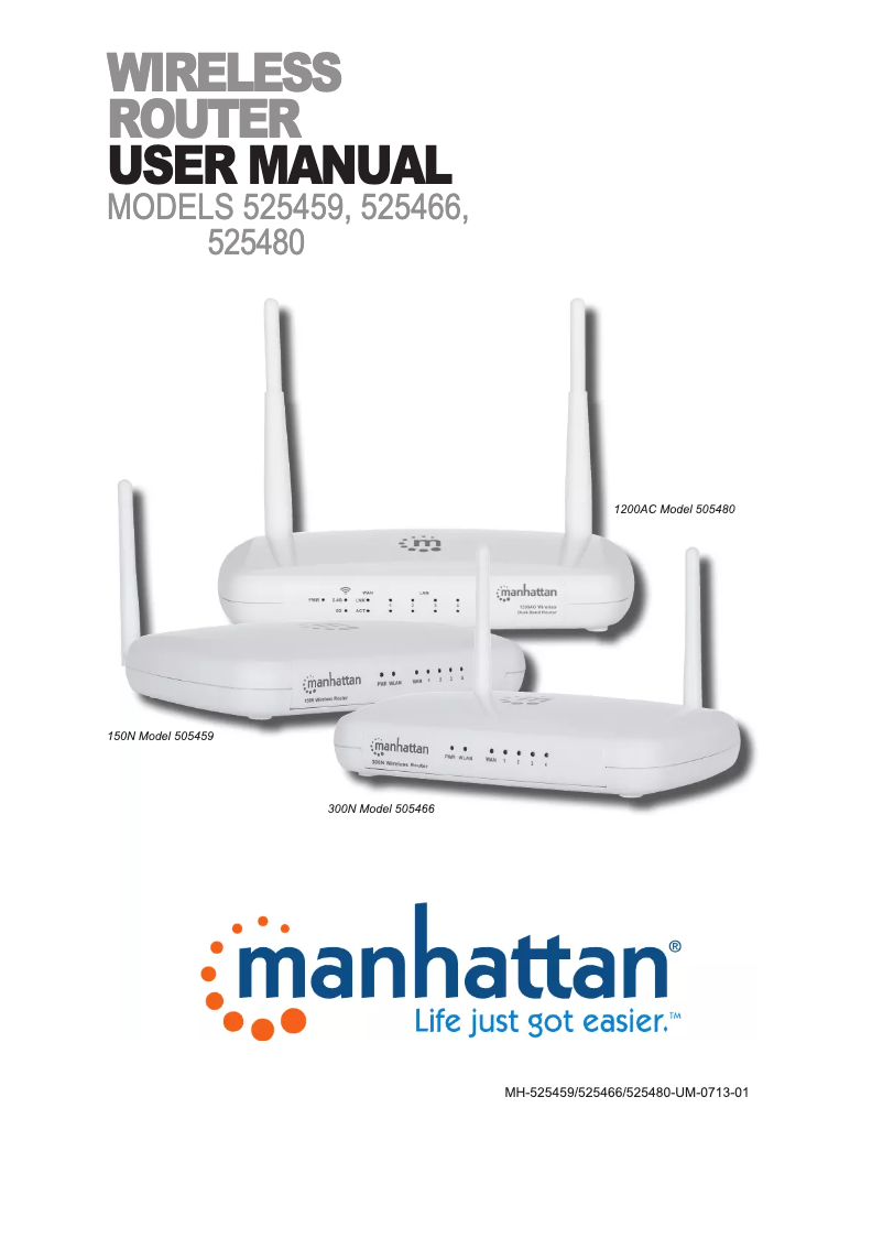 Page n°1 - Manuel utilisateur Manhattan 1200AC