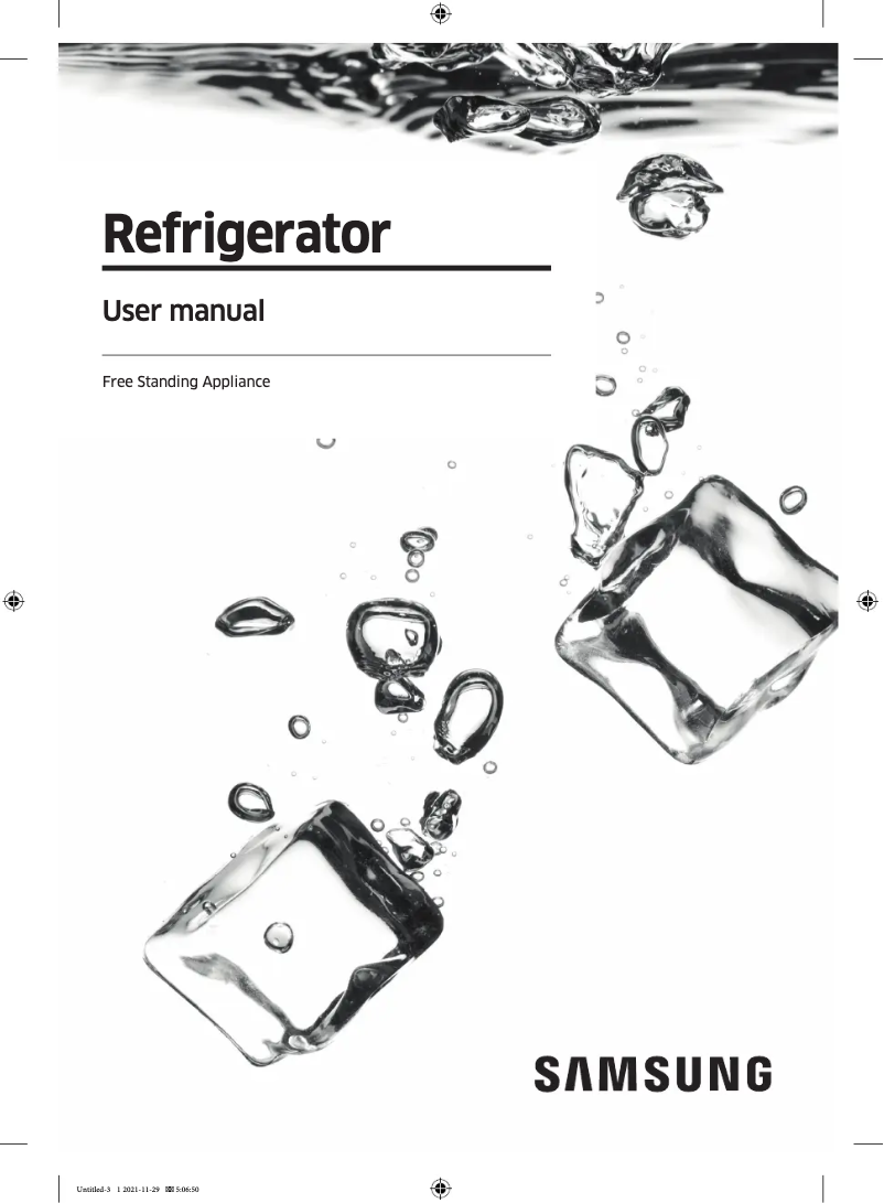 Image de la première page du manuel de l'appareil RF23BB8900AC
