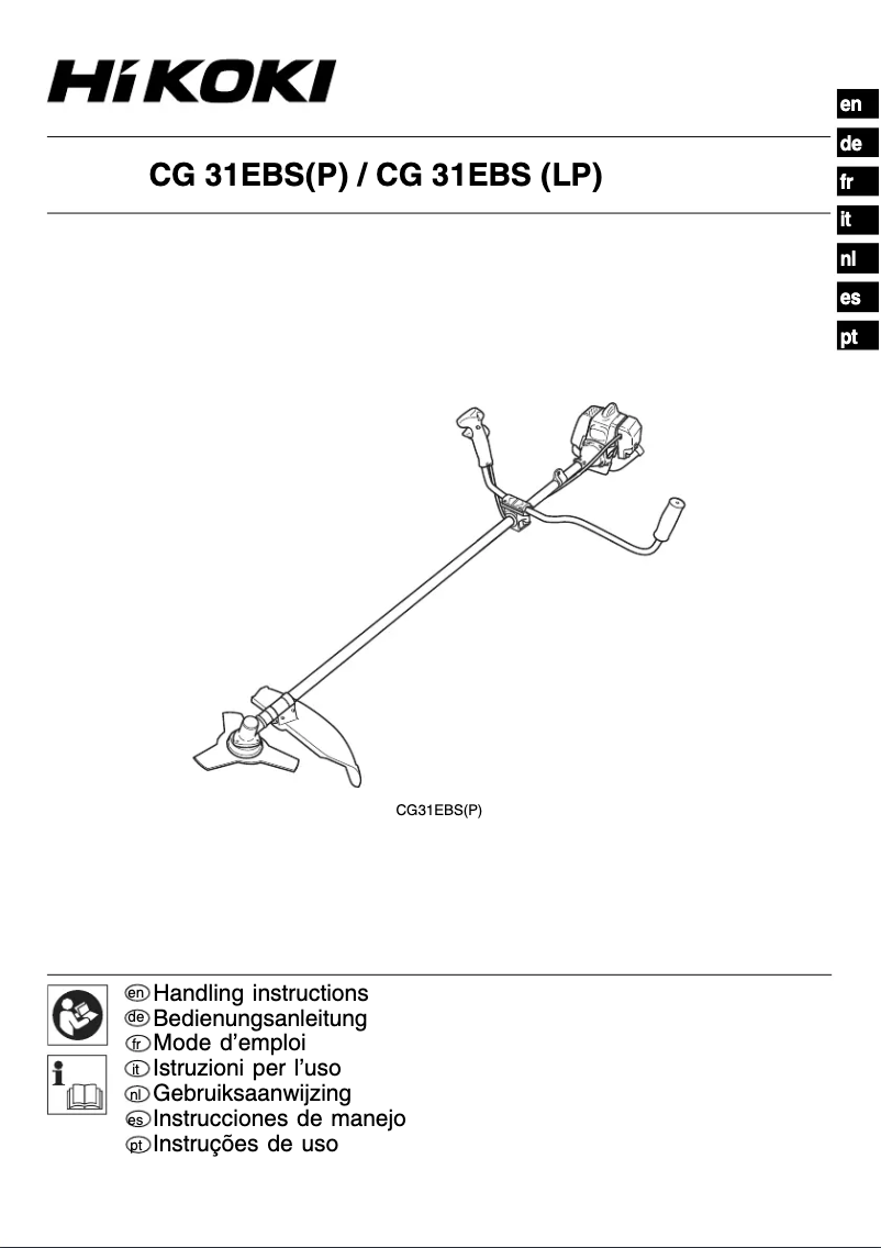 Imagen de la primera página del manual del dispositivo CG31EBS