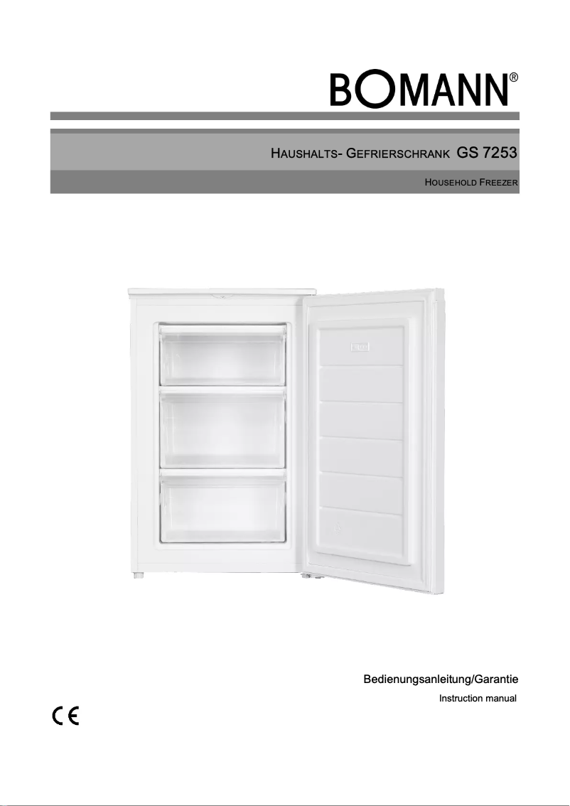 Page 1 de la notice Manuel utilisateur Bomann GS 7253