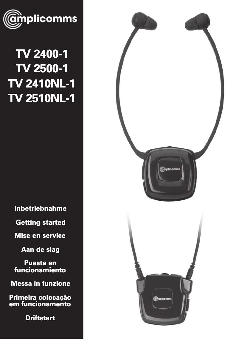 Página 1 del manual Manual de usuario Amplicomms TV 2510-NL