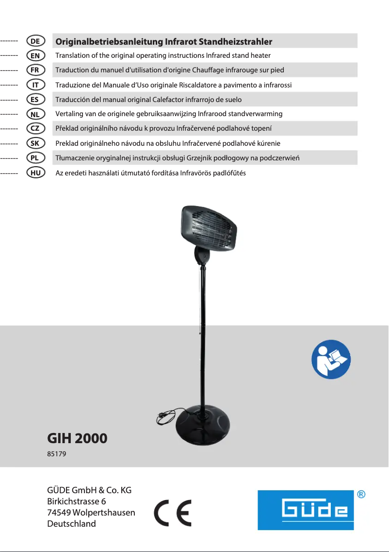 Image de la première page du manuel de l'appareil GIH 2000