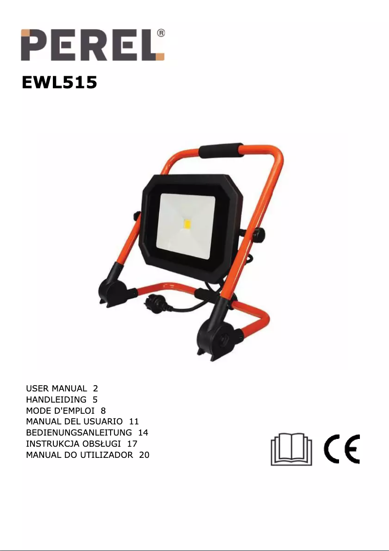 Page 1 de la notice Manuel utilisateur Perel EWL515