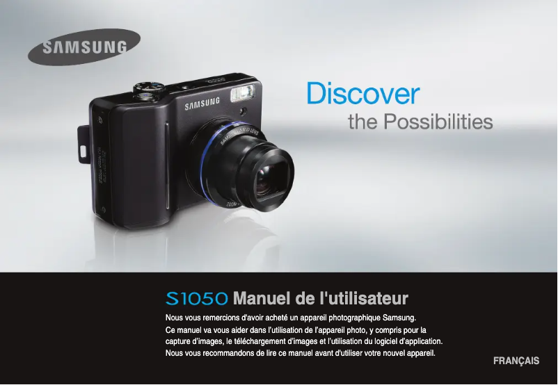 Image de la première page du manuel de l'appareil S1050