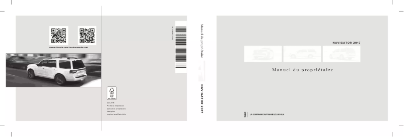 Page n°1 - Manuel utilisateur Lincoln Navigator (2017)