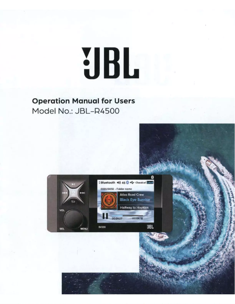 Página 1 del manual Manual de usuario JBL R4500
