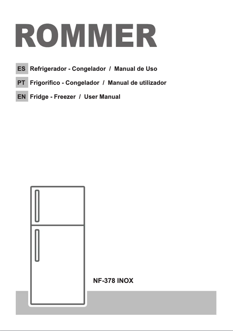 Page n°1 - Manuel utilisateur Rommer NF-378 Inox