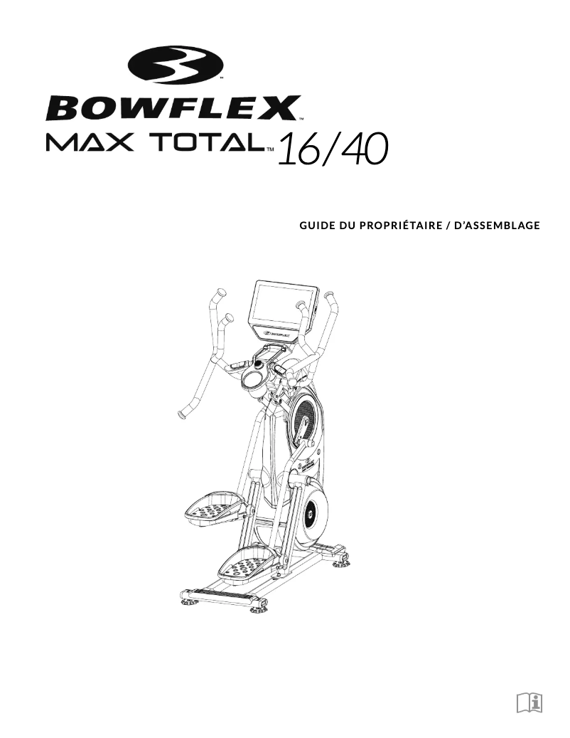 Page 1 de la notice Instructions / montage Bowflex Max Total 40