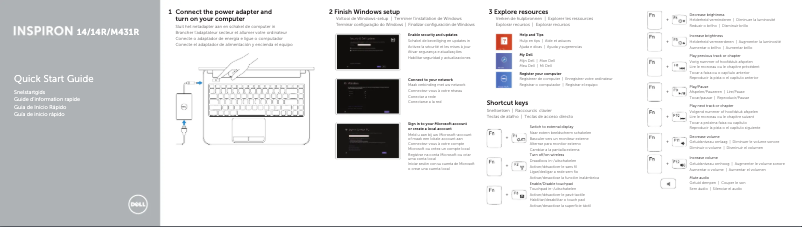 Image de la première page du manuel de l'appareil Inspiron 3421