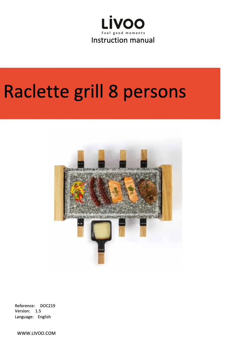 Page 1 de la notice Manuel utilisateur Livoo DOC219