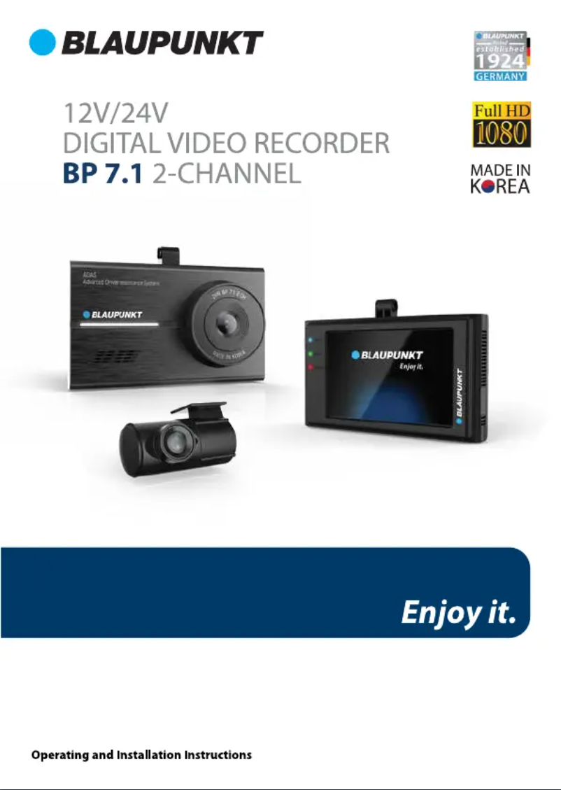 Image de la première page du manuel de l'appareil BP 7.1