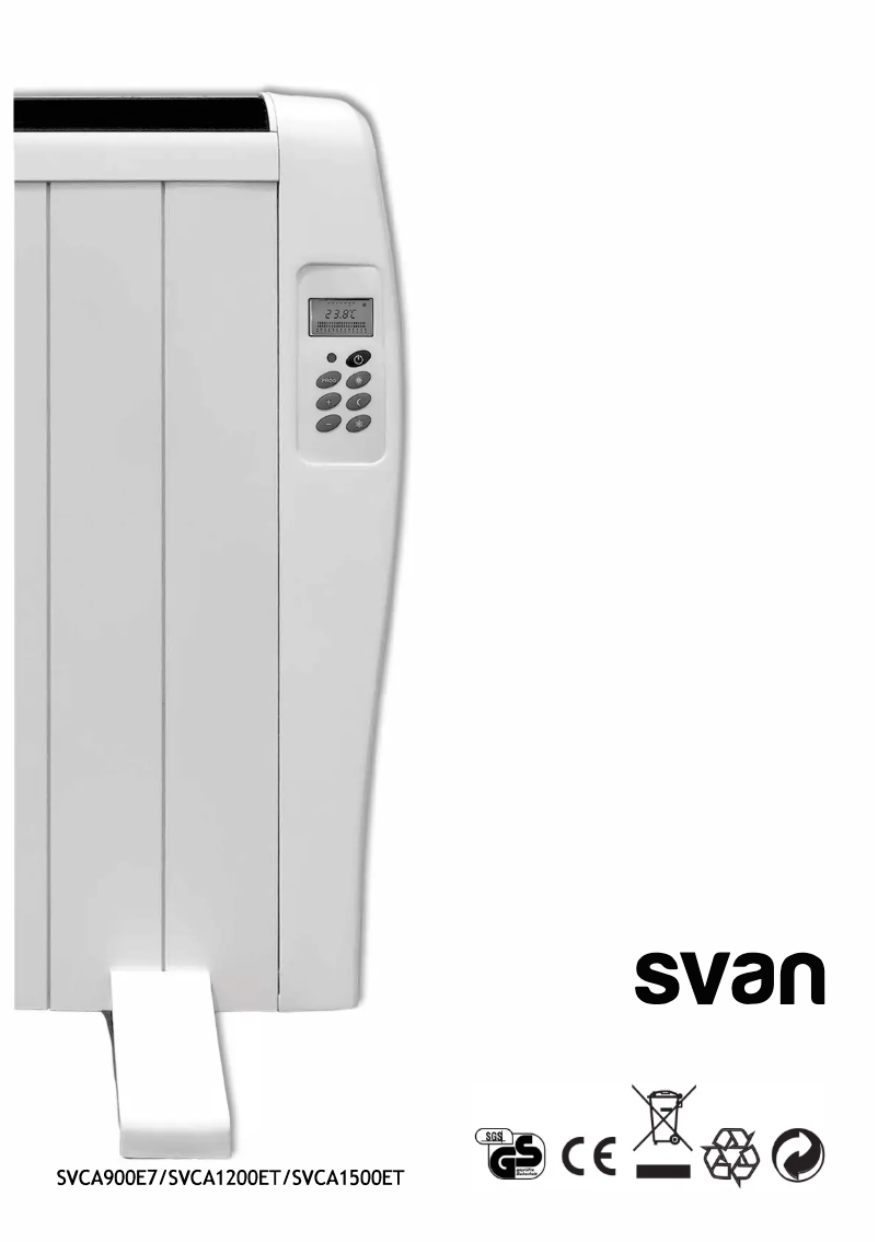 Página 1 del manual Manual de usuario SVAN SVCA1200ET