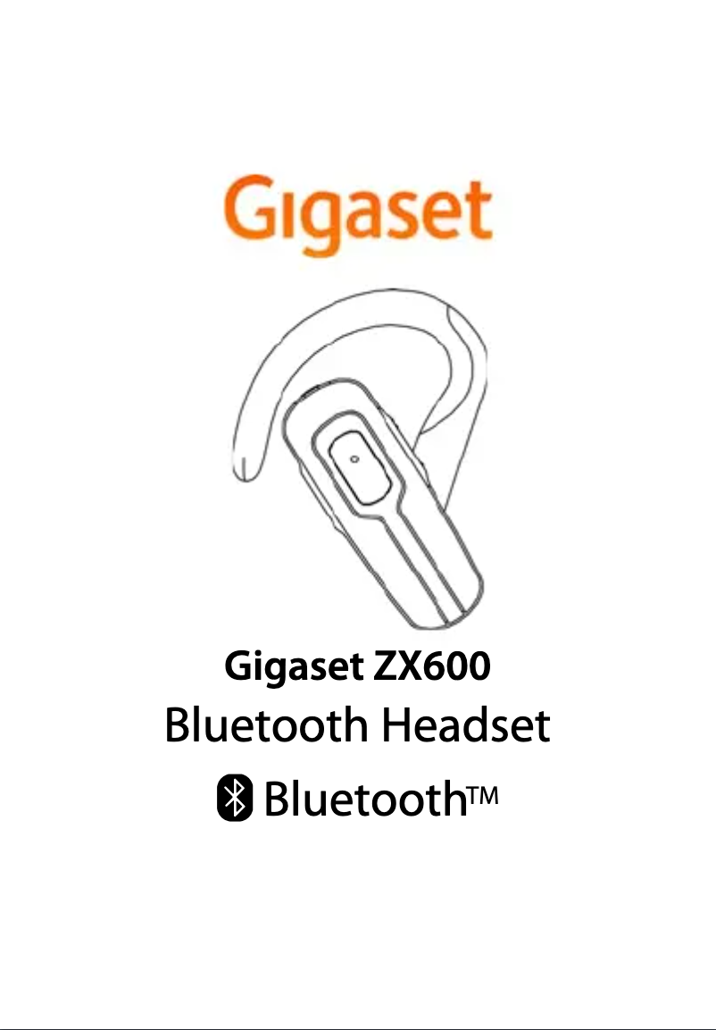 Page n°1 - Manuel utilisateur Gigaset ZX600