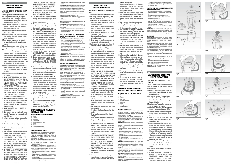 Página 1 del manual Manual de usuario Ariete Blendy 0575