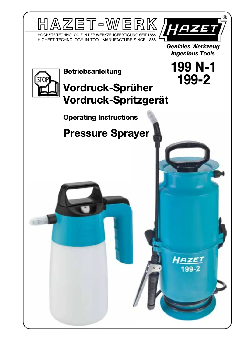 Página 1 del manual Manual de usuario Hazet 199N-1