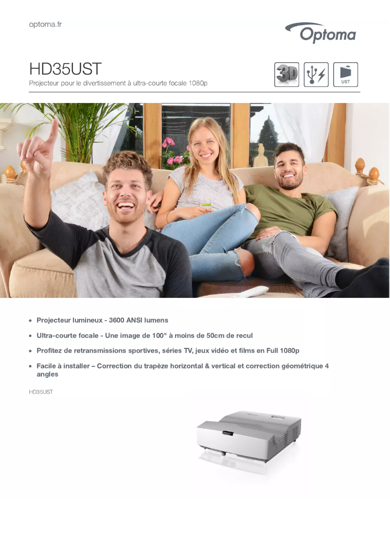 Image de la première page du manuel de l'appareil HD35UST