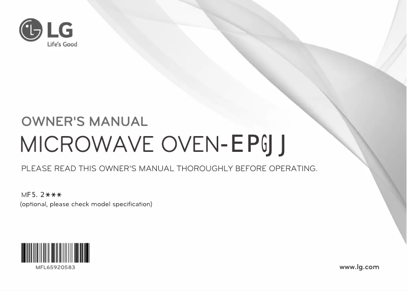 Page n°1 - Manuel utilisateur LG MH7042