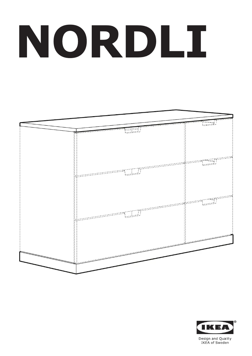 Page 1 de la notice Manuel utilisateur Ikea NORDLI 803.659.96