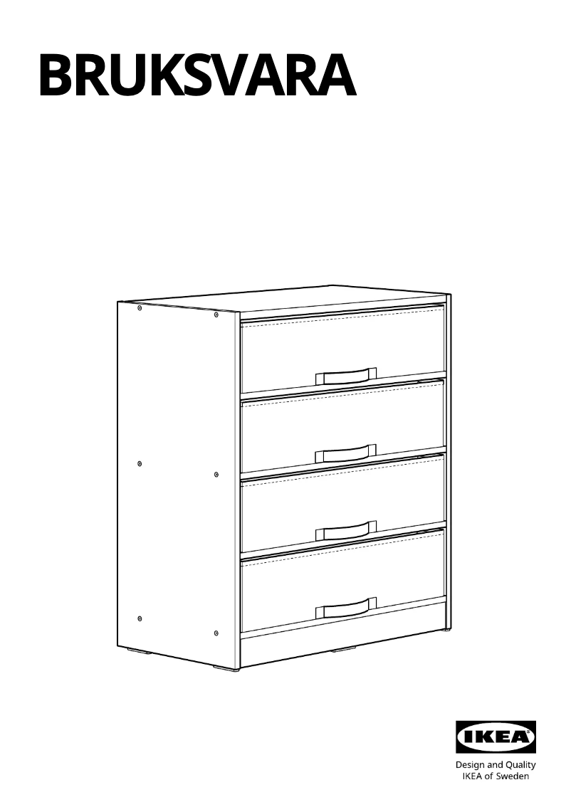 Página 1 del manual Manual de usuario Ikea BRUKSVARA 105.597.52