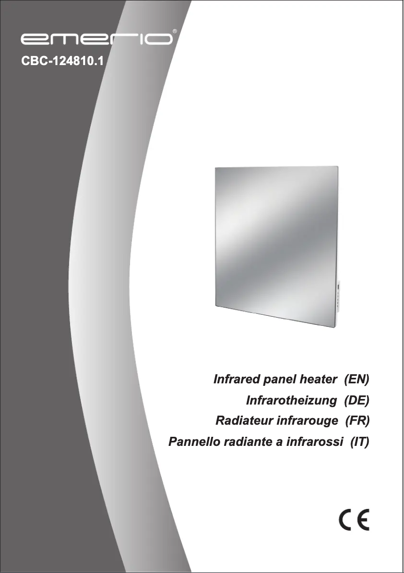 Page 1 de la notice Manuel utilisateur Emerio CBC-124810.1