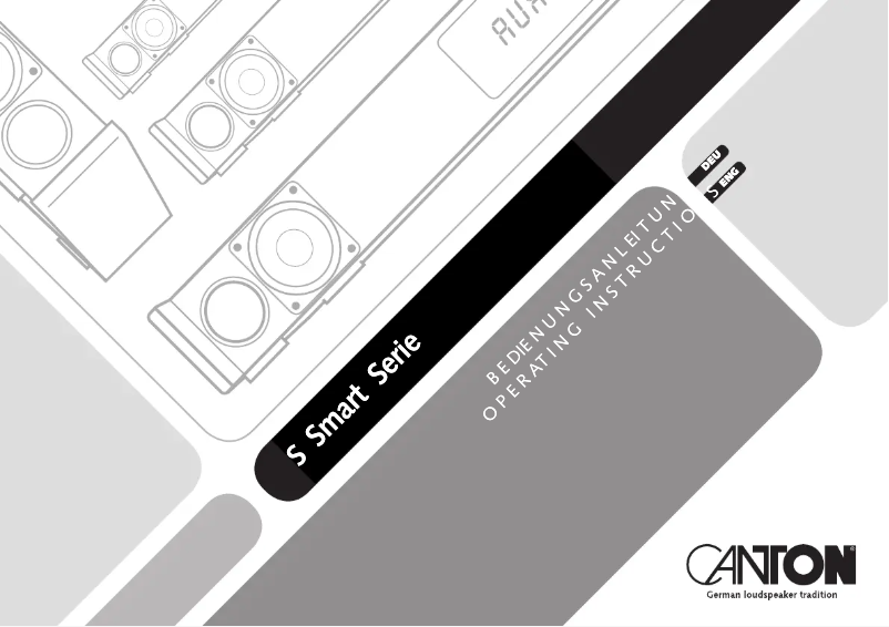 Page 1 de la notice Manuel utilisateur Canton Smart Vento 5