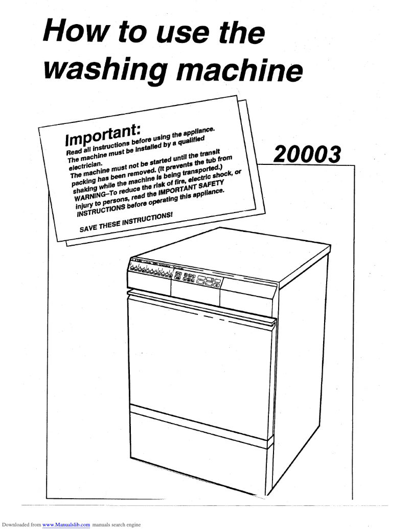 Página 1 del manual Manual de usuario Asko 20003