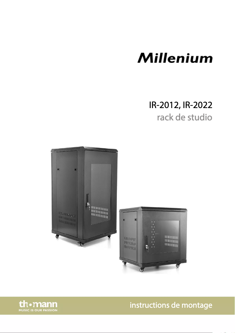 Page n°1 - Manuel utilisateur Millenium IR-2022