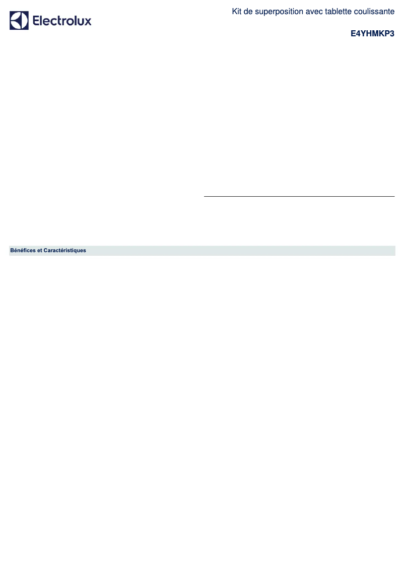 Image de la première page du manuel de l'appareil E4YHMKP3