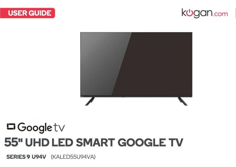 Page 1 de la notice Manuel utilisateur Kogan KALED55U94VA