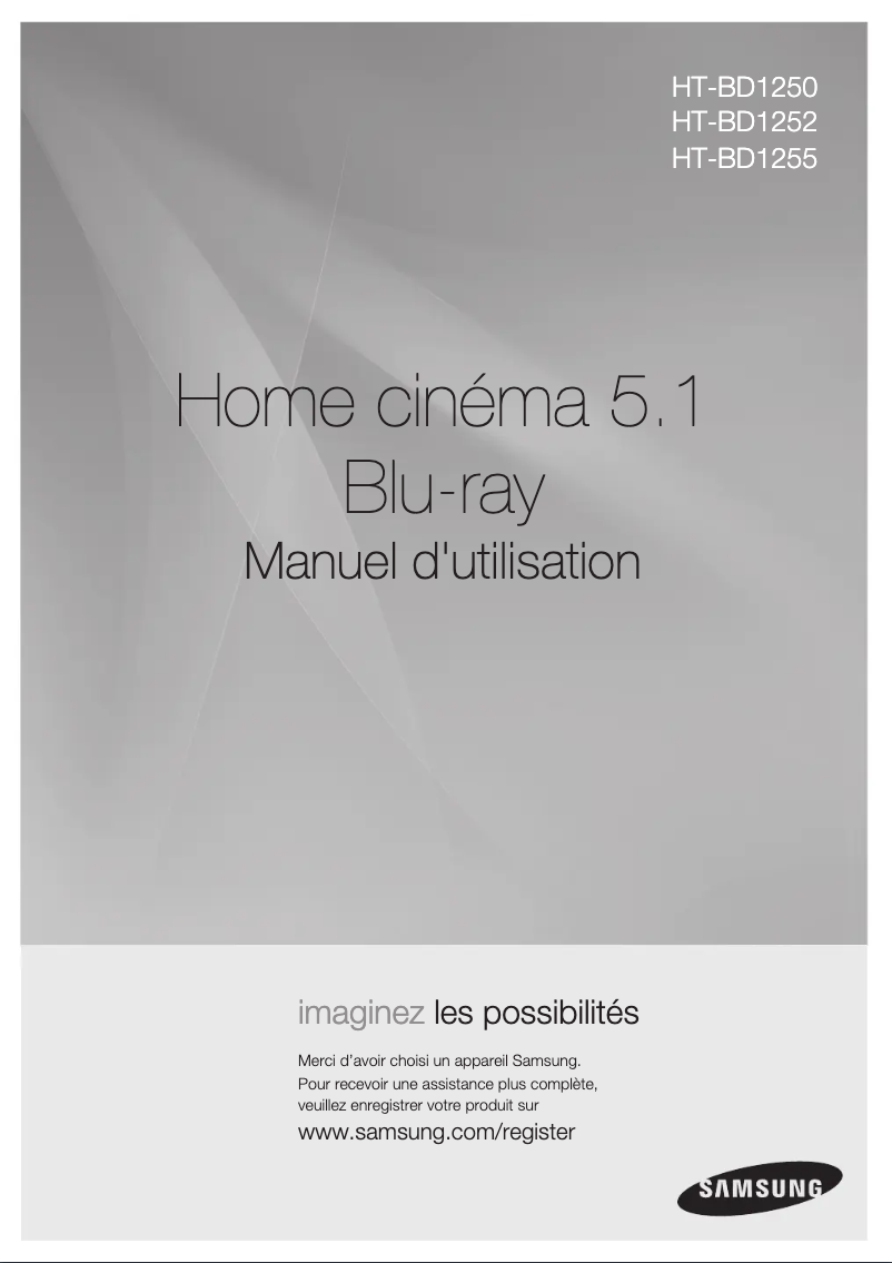 Page n°1 - Manuel utilisateur Samsung HT-BD1250