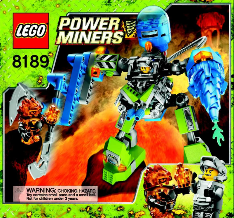 Page 1 de la notice Manuel utilisateur Lego Power Miners 8189