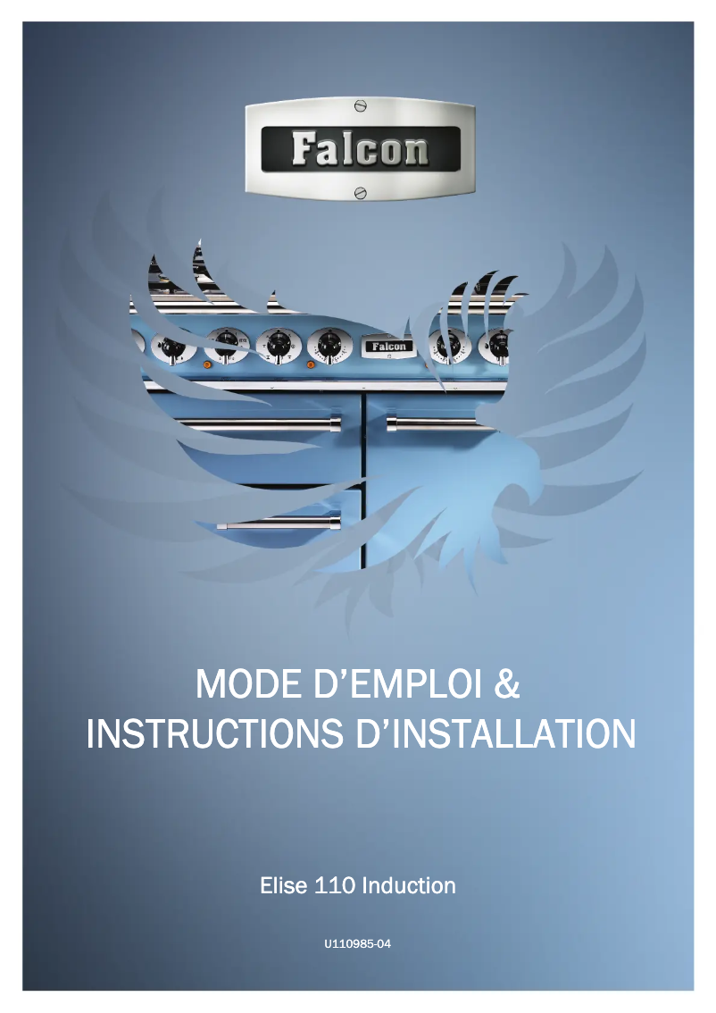 Page n°1 - Manuel utilisateur Falcon Elise 110 Induction