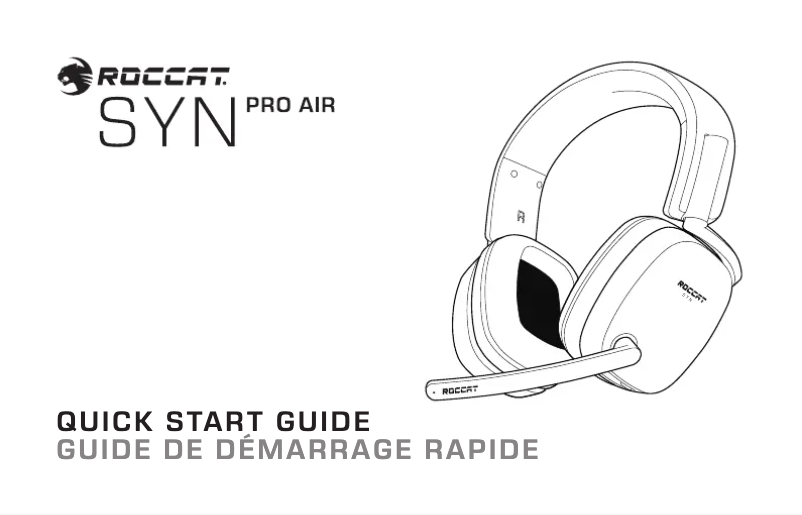 Page 1 de la notice Manuel utilisateur Roccat Syn Pro Air