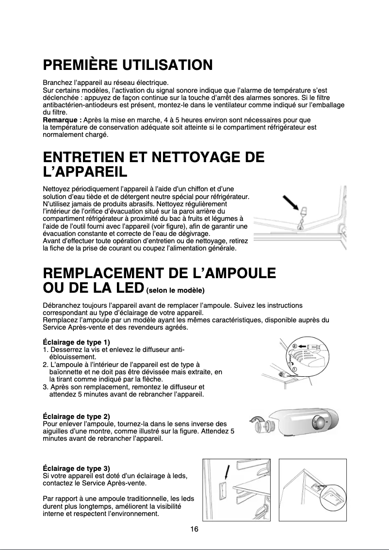 Page n°1 - Manuel utilisateur Whirlpool ART 453/A+/1