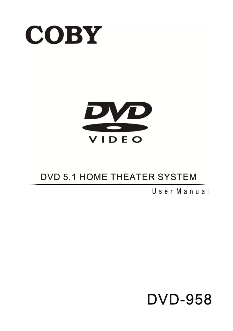 Imagen de la primera página del manual del dispositivo DVD-958