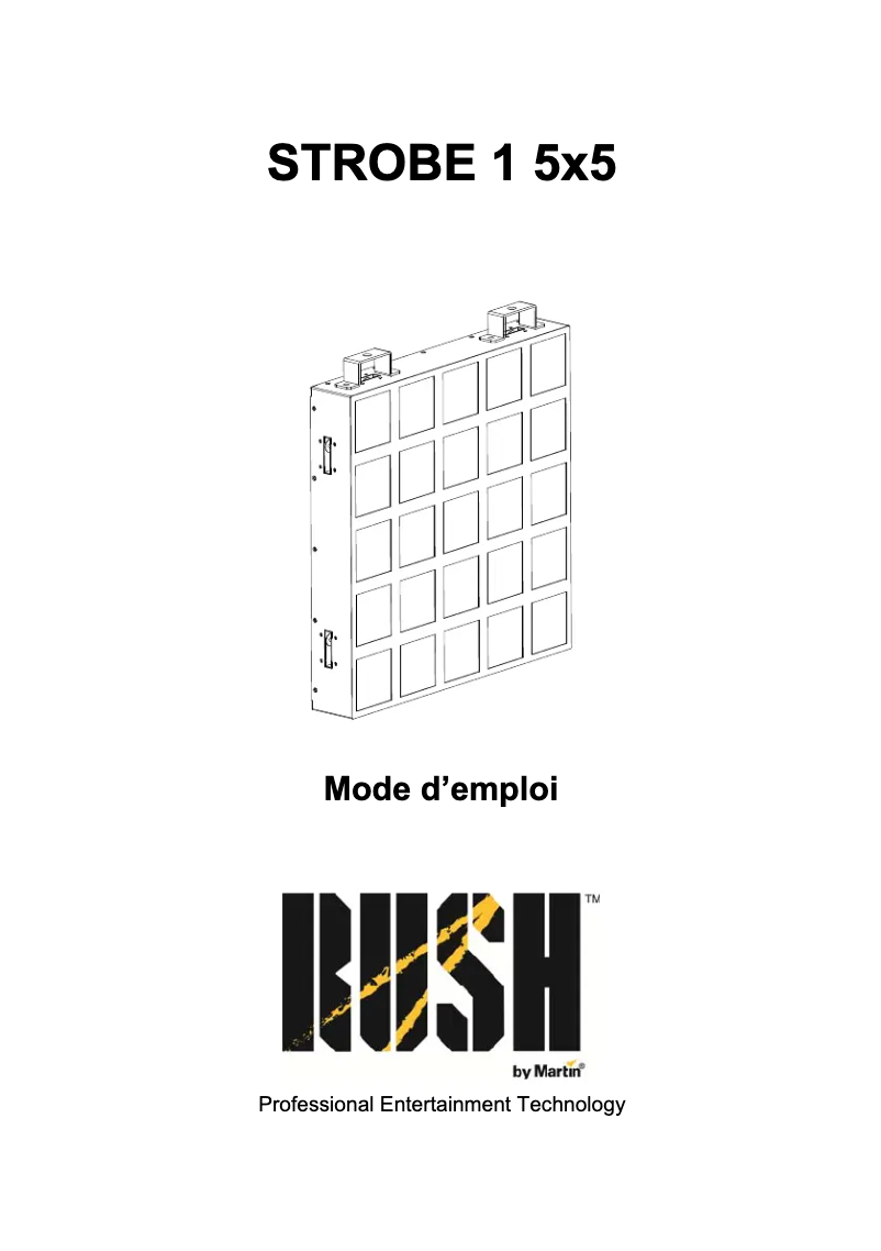 Page n°1 - Manuel utilisateur Martin RUSH Strobe 1 5x5