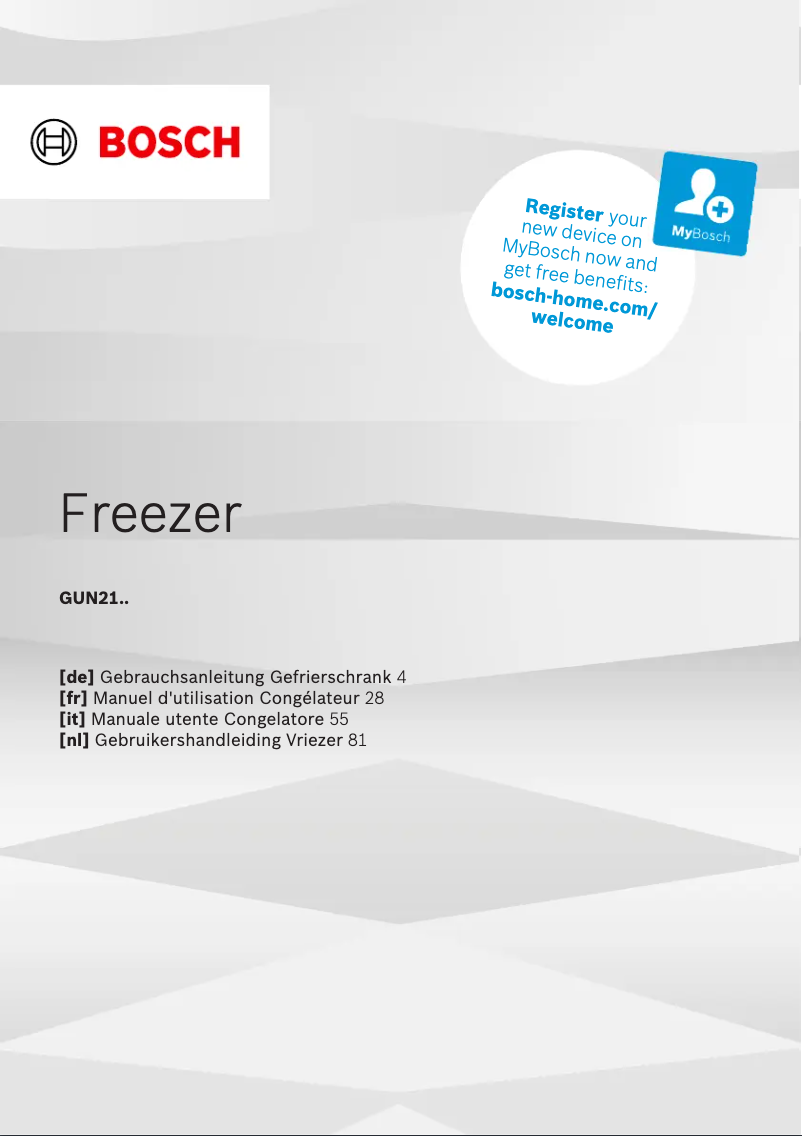 Página 1 del manual Ficha técnica Bosch GUN21ADE0