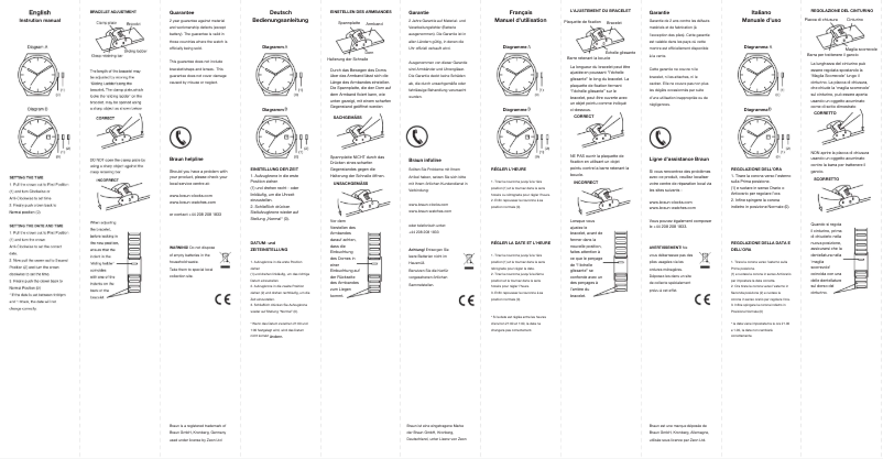 Page 1 de la notice Manuel utilisateur Braun BN0082