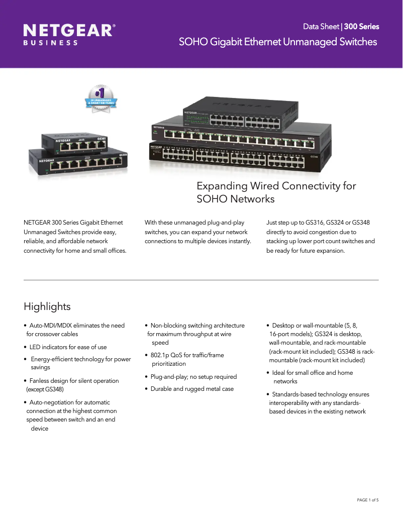 Image de la première page du manuel de l'appareil GS305Pv2