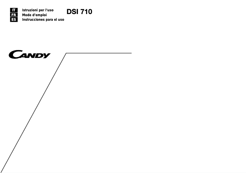 Page n°1 - Manuel utilisateur Candy LS DSI 710 N