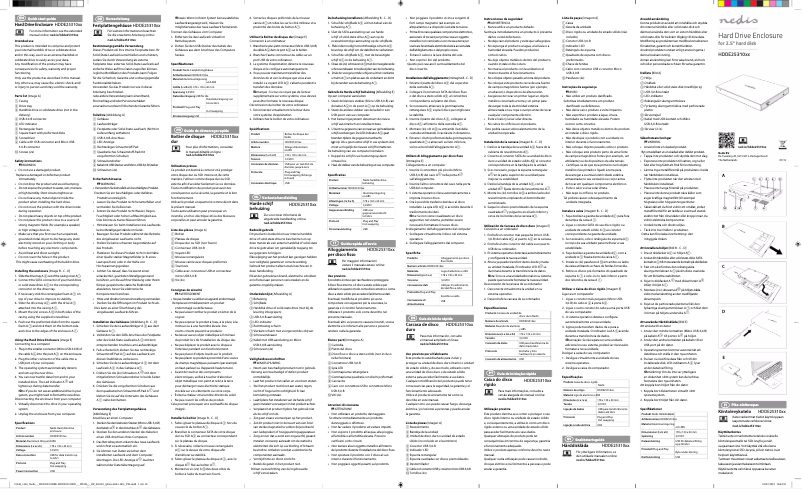 Image de la première page du manuel de l'appareil HDDE25310RD