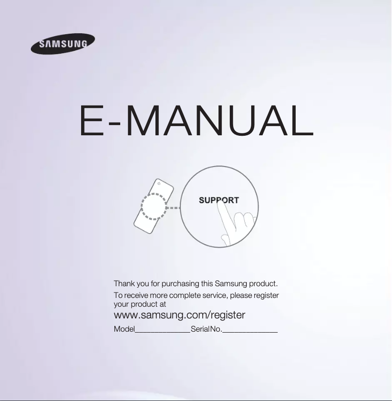 Page 1 de la notice Manuel utilisateur Samsung UE55ES6340