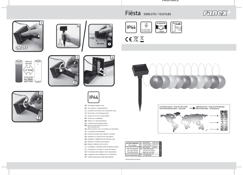 Page 1 de la notice Manuel utilisateur Smartwares 10.010.85