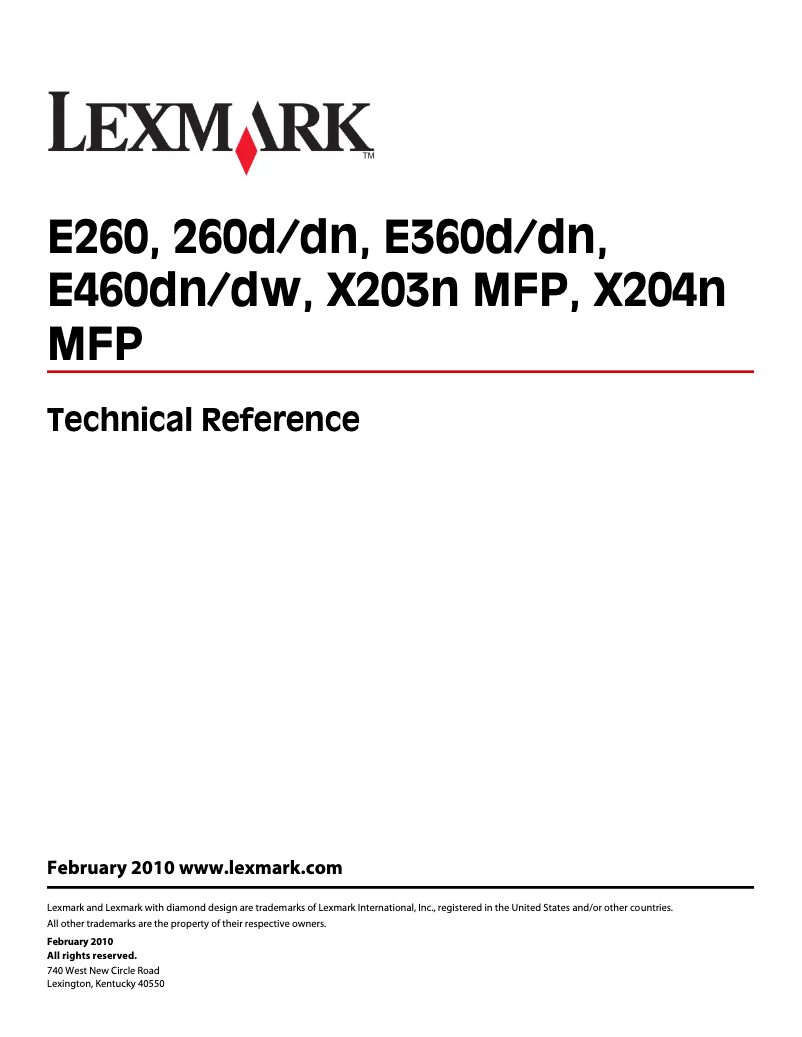 Image de la première page du manuel de l'appareil X204
