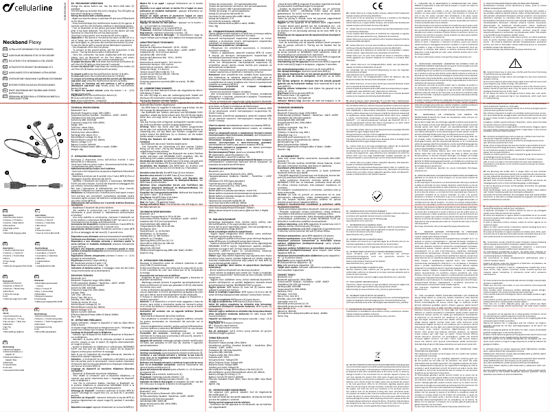 Page n°1 - Manuel utilisateur Cellular Line Neckband Flexy