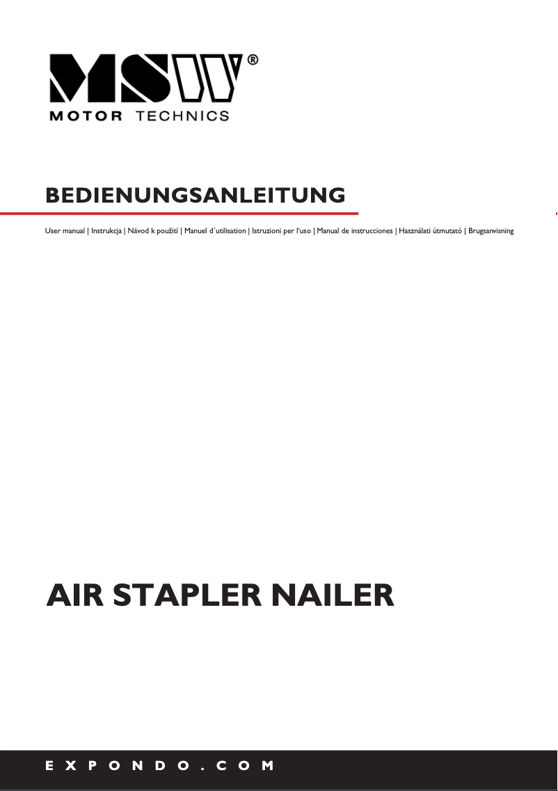 Page 1 de la notice Manuel utilisateur MSW MSW-AIRS1290ASN