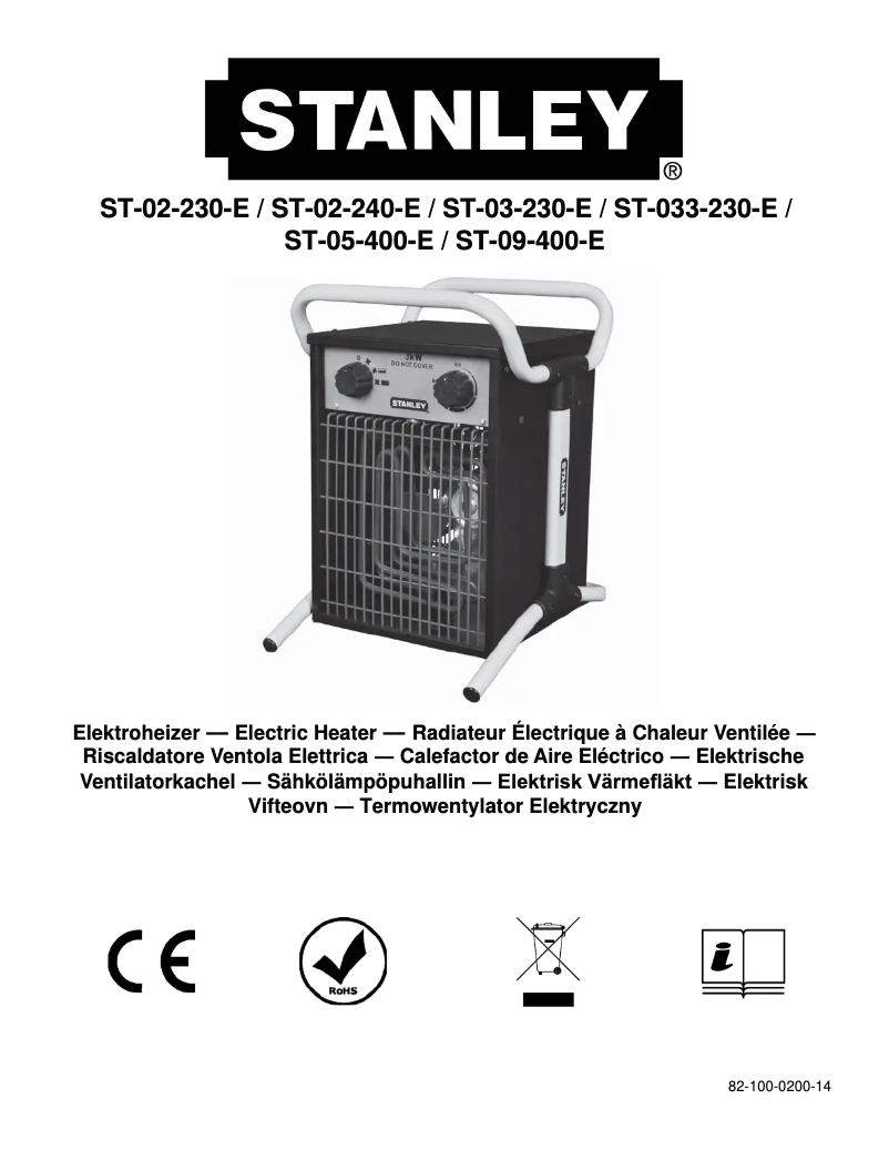 Image de la première page du manuel de l'appareil ST-09-400-E